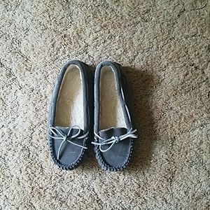 Grey moccasins